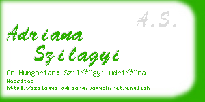 adriana szilagyi business card